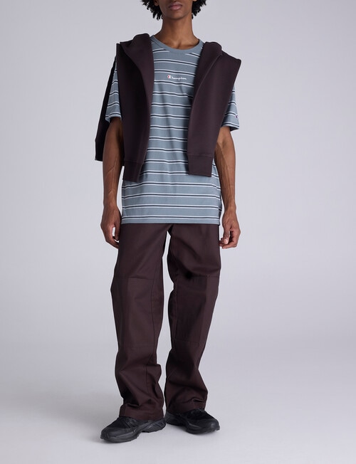 Champion Stripe Script Tee, Grey product photo View 04 L