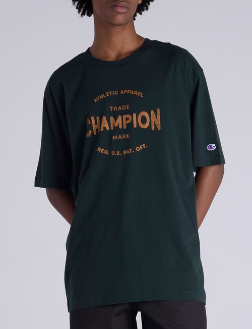 Champion Graphic Shop Logo Tee, Green product photo