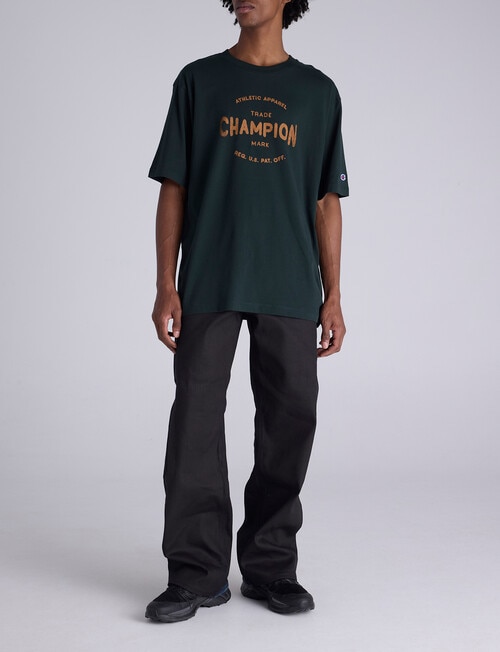 Champion Graphic Shop Logo Tee, Green product photo View 04 L