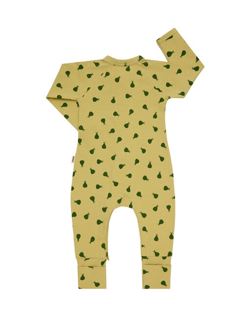 Bonds Newbies Pear Zippy Wondersuit, Mustard product photo View 02 L