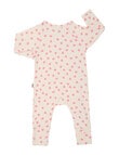 Bonds Newbies Pointelle Coverall, Petal Pop product photo View 02 S