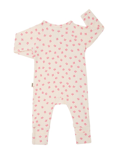Bonds Newbies Pointelle Coverall, Petal Pop product photo View 02 L