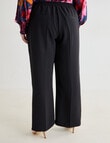 Studio Curve Satin Trim Pant, Black product photo View 02 S