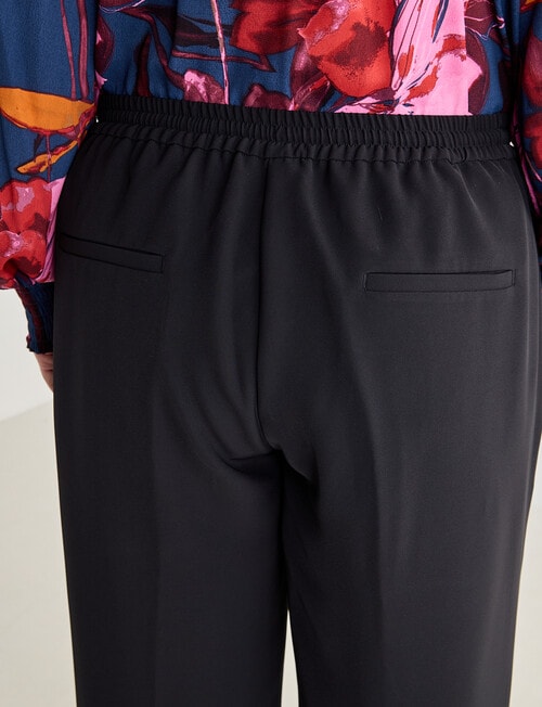 Studio Curve Satin Trim Pant, Black product photo View 05 L