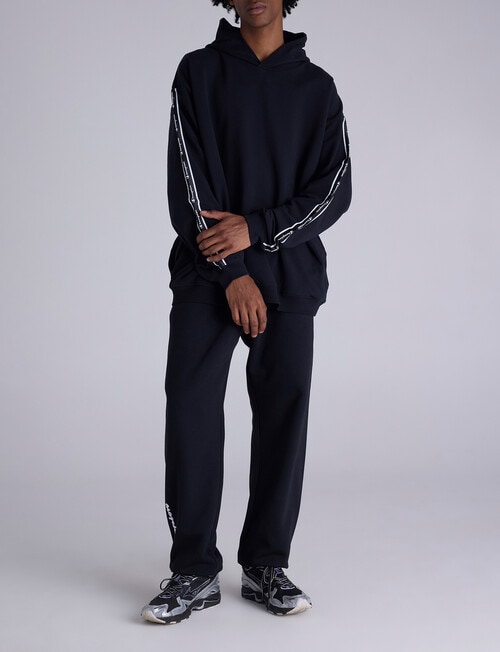 Champion Lux Taping Hoodie, Black product photo View 04 L