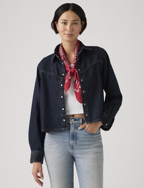 Levis Logan Tencel Shacket, Dark Nights product photo View 03 L