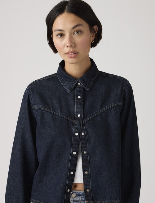 Levis Logan Tencel Shacket, Dark Nights product photo View 04 L