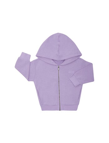 Bonds Long Sleeve Tech Zip Hoodie, Lilac product photo