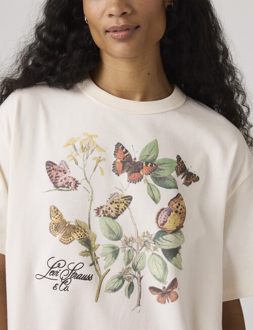 Levis Tabor Butterfly Garden Tee, Egret product photo View 03 L