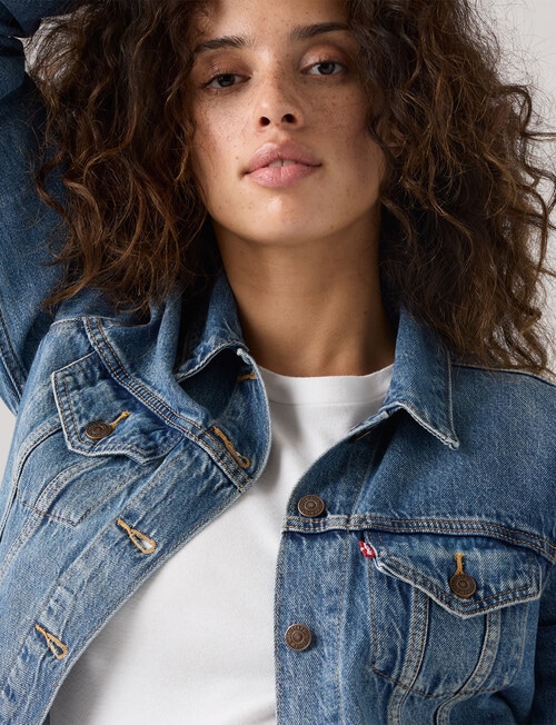 Levis Original Trucker Jacket, Soft as Butter Dark product photo View 03 L