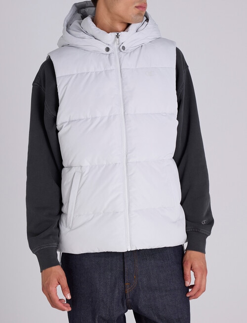 Champion Puffer Vest, Star Dust Grey product photo