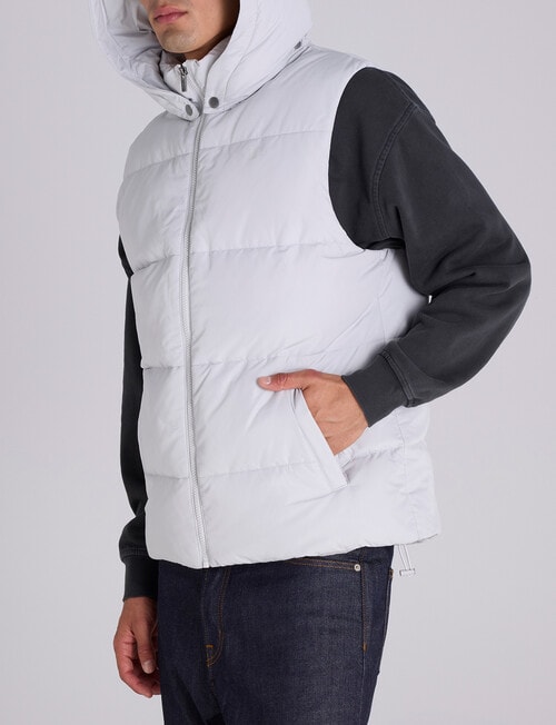 Champion Puffer Vest, Star Dust Grey product photo View 02 L