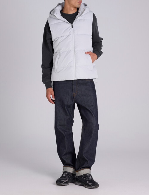 Champion Puffer Vest, Star Dust Grey product photo View 04 L