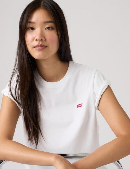 Levis Favourite Cotton Tee, Bright White product photo View 03 L