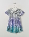 Mac & Ellie Party Collection Flutter Sleeve Sequin Dress, Ombre Mermaid product photo