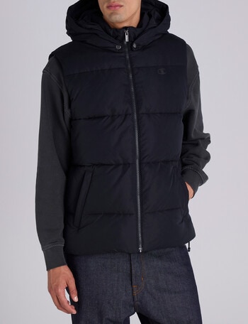 Champion Puffer Vest, Black product photo
