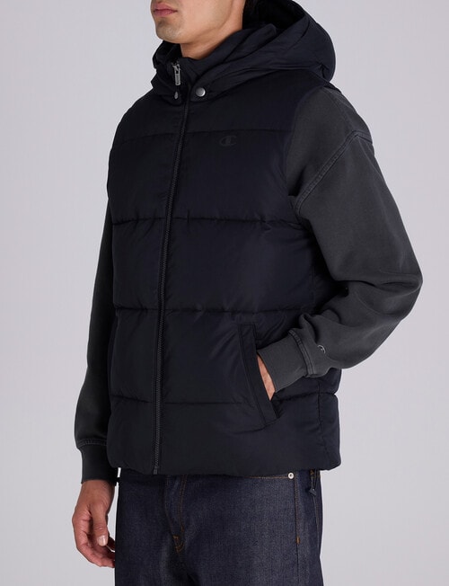 Champion Puffer Vest, Black product photo View 02 L