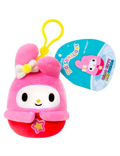 Squishmallows 8cm 27 Clip On Sanrio Soft Toy Squad, Assorted product photo View 02 L