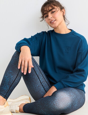 Superfit Crew Sweatshirt, Teal product photo