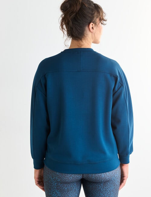 Superfit Crew Sweatshirt, Teal product photo View 02 L