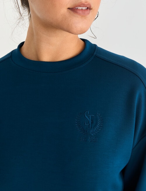 Superfit Crew Sweatshirt, Teal product photo View 04 L
