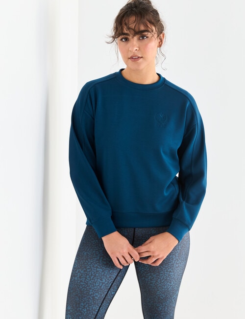 Superfit Crew Sweatshirt, Teal product photo View 06 L