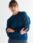 Superfit Crew Sweatshirt, Teal product photo View 07 S