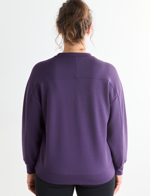 Superfit Crew Sweatshirt, Violet product photo View 02 L