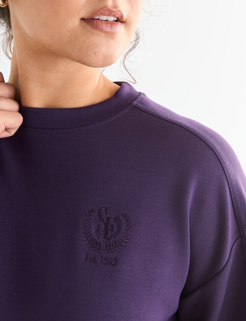Superfit Crew Sweatshirt, Violet product photo View 04 L