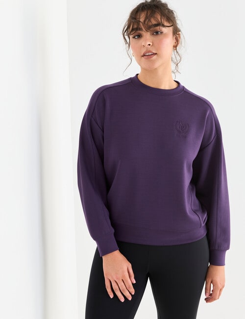 Superfit Crew Sweatshirt, Violet product photo View 05 L