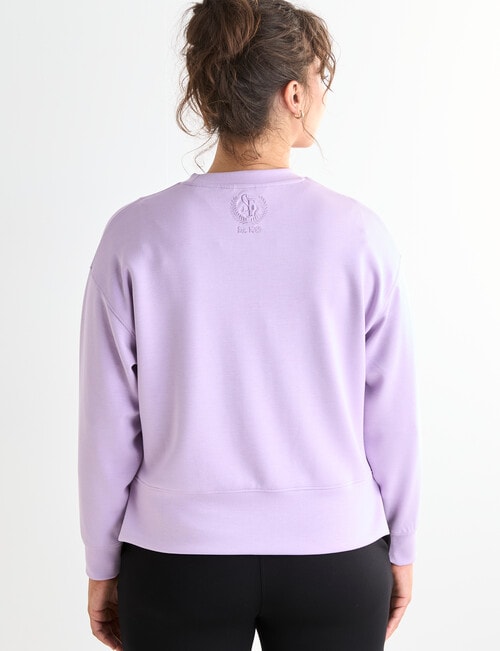Superfit Crop Sweater, Lavender product photo View 02 L