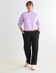 Superfit Crop Sweater, Lavender product photo View 03 S