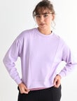 Superfit Crop Sweater, Lavender product photo View 05 S