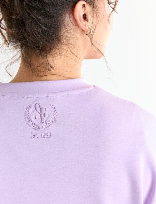 Superfit Crop Sweater, Lavender product photo View 06 L