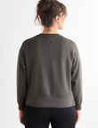 Superfit Crop Sweater, Olive product photo View 02 S