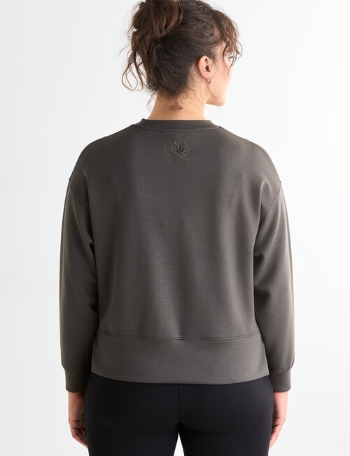 Superfit Crop Sweater, Olive product photo View 02 L