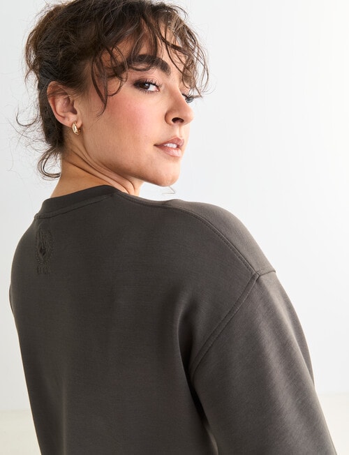 Superfit Crop Sweater, Olive product photo View 07 L