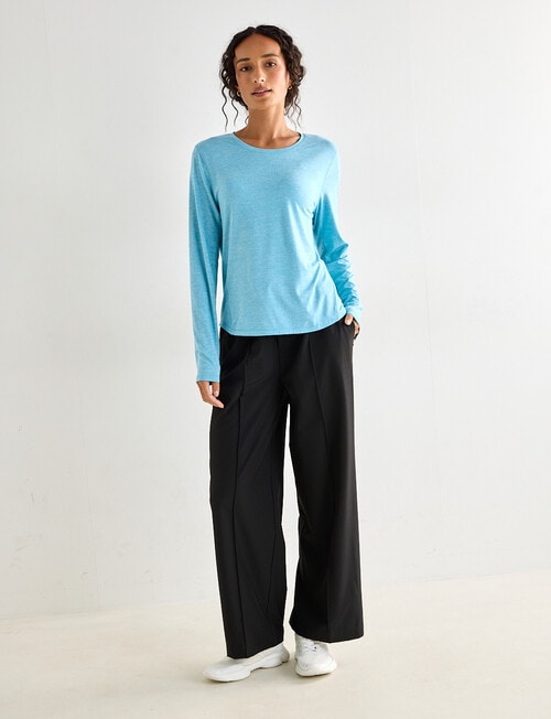 Superfit Woven Wide Pant, Black product photo View 03 L