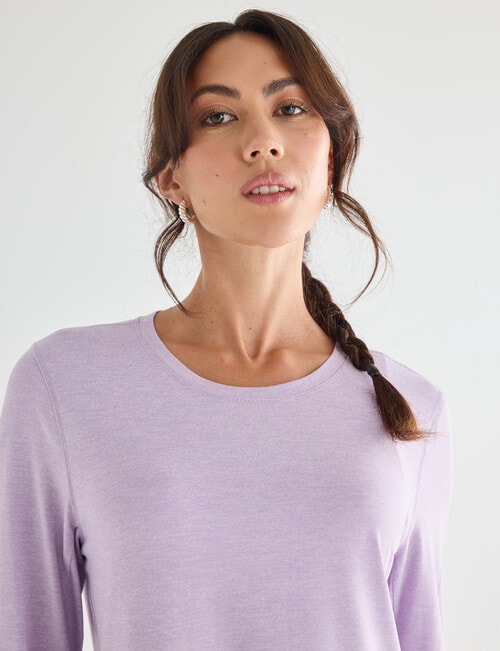 Superfit Limitless Long Sleeve Tee, Lilac product photo View 06 L