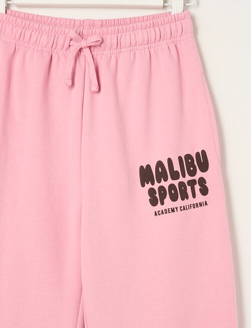 Switch Malibu Wide Leg Trackpant, Pink Poppy & Chocolate product photo View 02 L