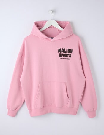 Switch Malibu Sports Oversized Hoodie, Pink Poppy & Chocolate product photo