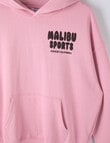 Switch Malibu Sports Oversized Hoodie, Pink Poppy & Chocolate product photo View 03 S
