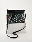 Boston + Bailey Floral Printed Crossbody Bag, Black Floral product photo