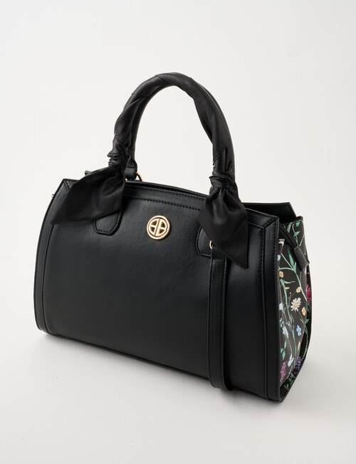 Boston + Bailey Floral Printed Shopper Bag, Black Floral product photo View 03 L