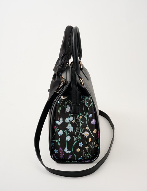 Boston + Bailey Floral Printed Shopper Bag, Black Floral product photo View 04 L