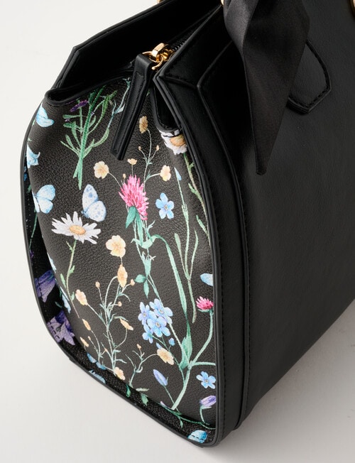 Boston + Bailey Floral Printed Shopper Bag, Black Floral product photo View 06 L