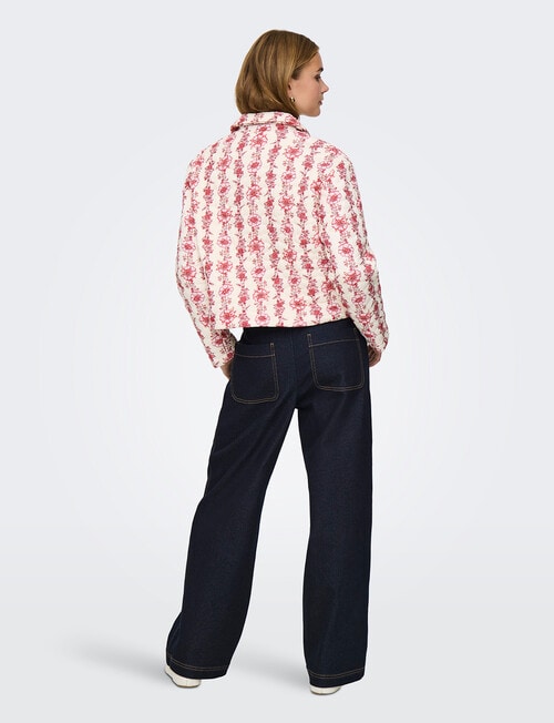 ONLY Biana Quilt Jacket, Pristine Rose Flower product photo View 02 L