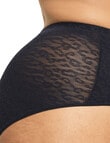 Nancy Ganz Lace Supreme Waisted Brief, Black product photo View 02 S