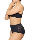 Nancy Ganz Lace Supreme Waisted Brief, Black product photo View 04 S