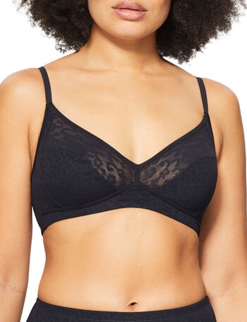 Nancy Ganz Lace Supreme Bralette, Black product photo